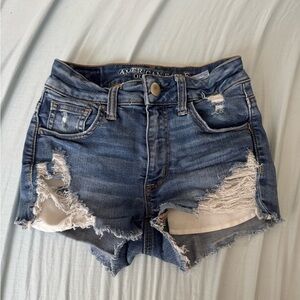 American Eagle Outfitters Women's Blue Denim Shorts